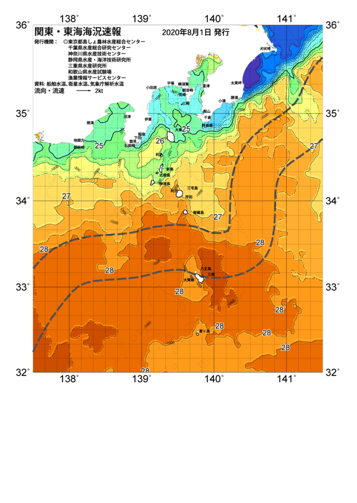 海の天気図2020年8月1日