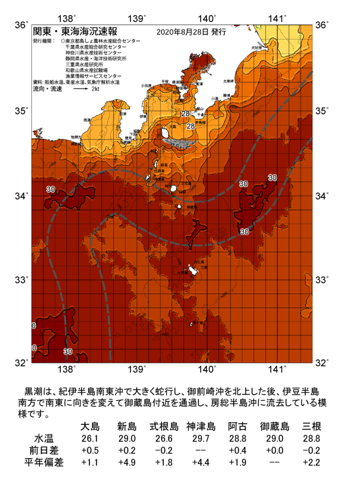 海の天気図2020年8月28日