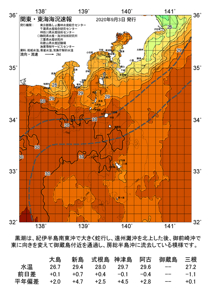 海の天気図2020年9月3日