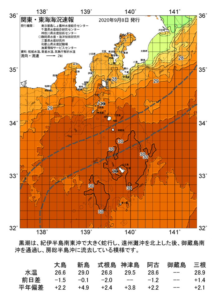 海の天気図2020年9月8日