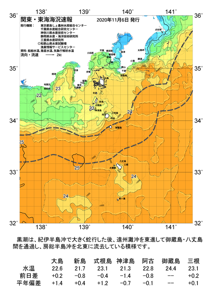 海の天気図2020年11月6日