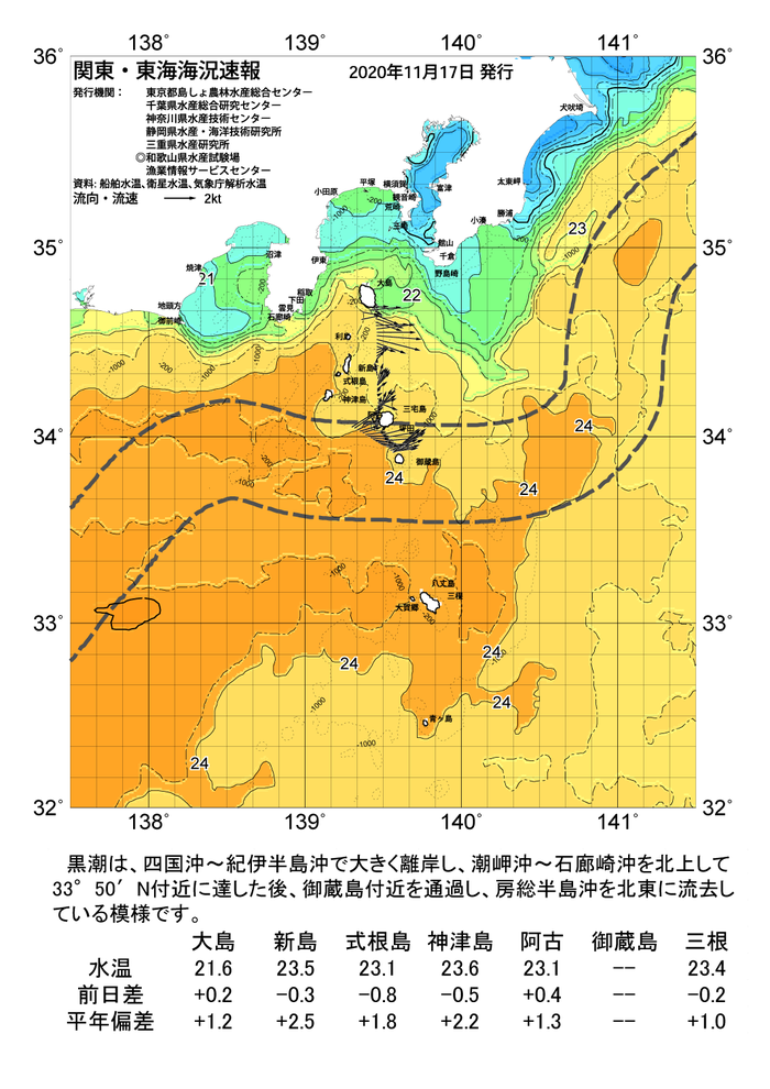 海の天気図2020年11月17日