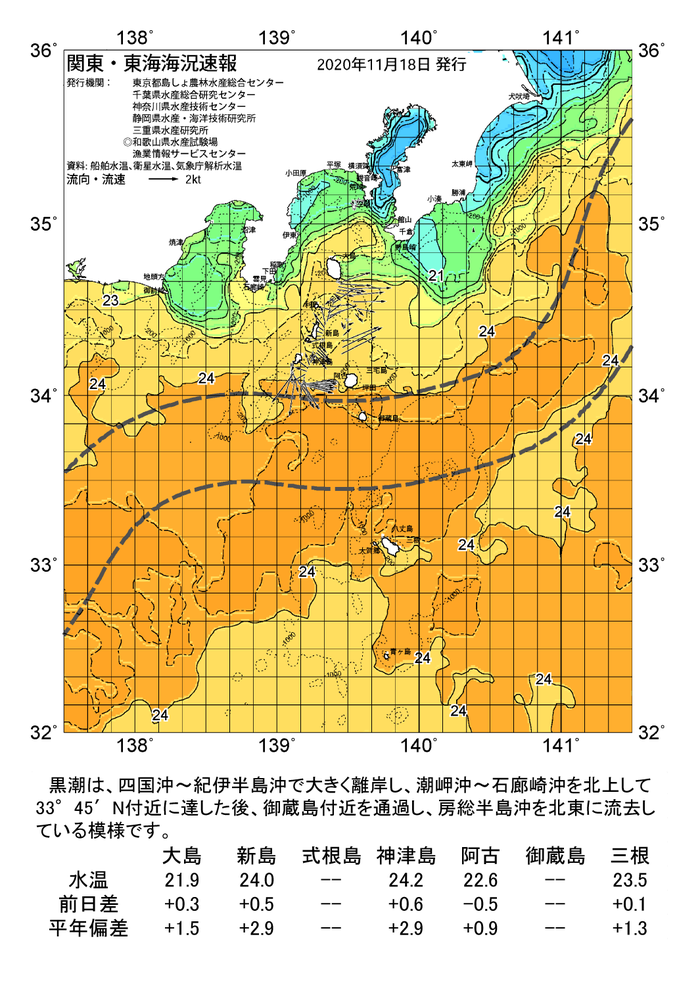 海の天気図2020年11月18日