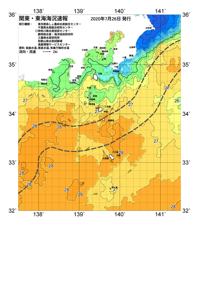 海の天気図2020年7月26日