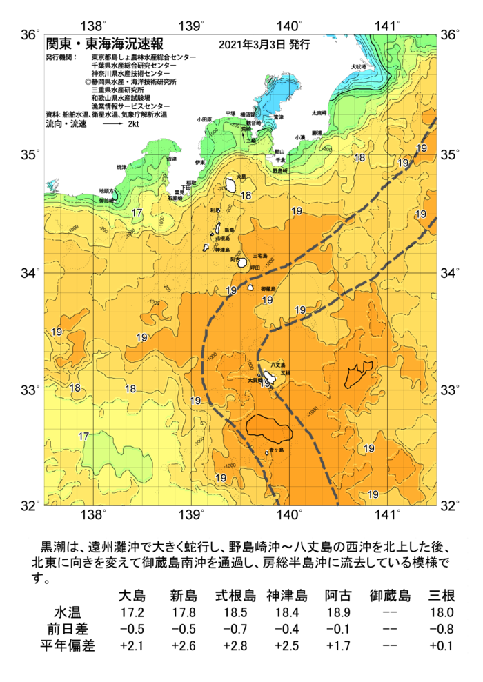 海の天気図2021年3月3日