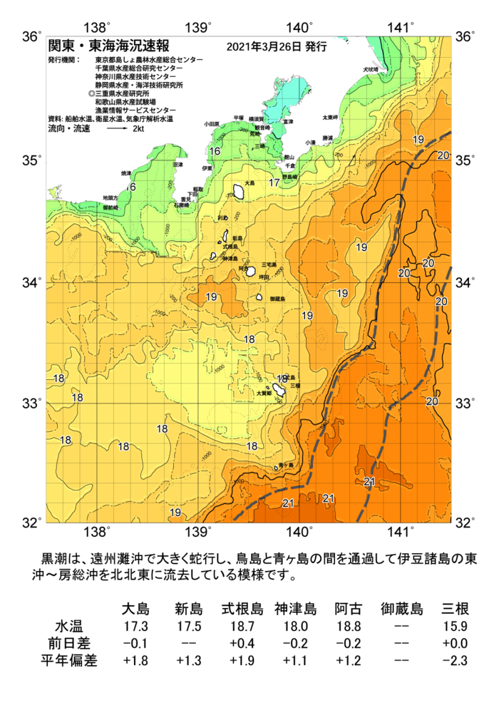 海の天気図2021年3月26日