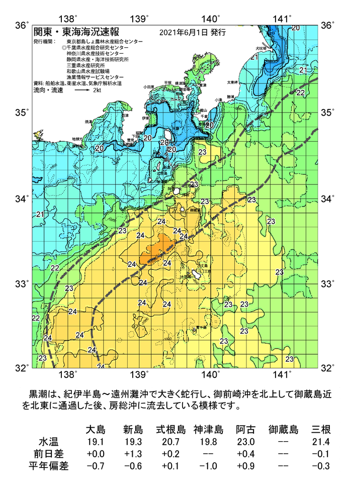 海の天気図2021年6月1日