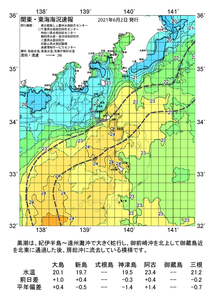 海の天気図2021年6月2日