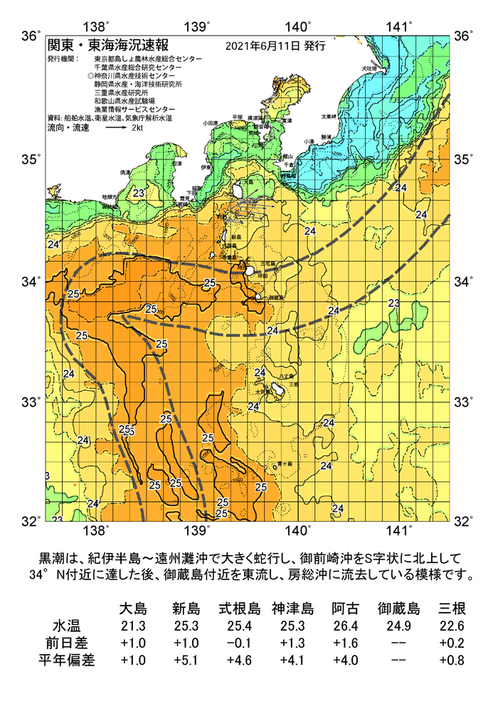 海の天気図2021年6月11日