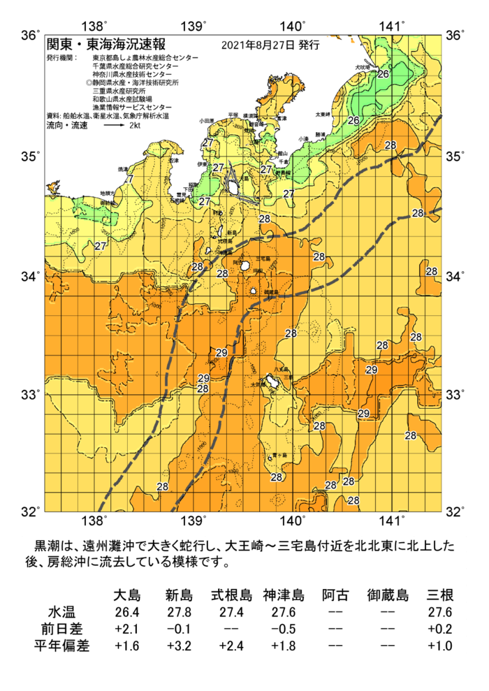 海の天気図2021年8月27日