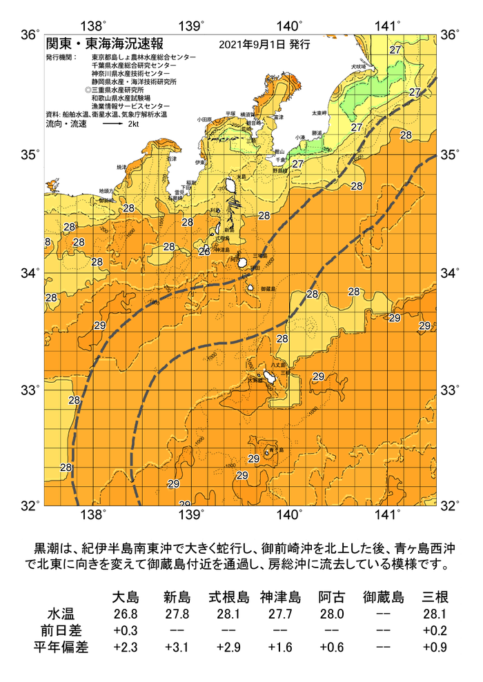 海の天気図2021年9月1日