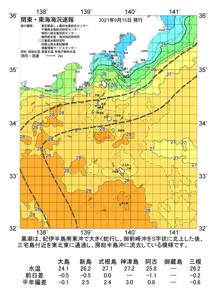 海の天気図2021年9月15日