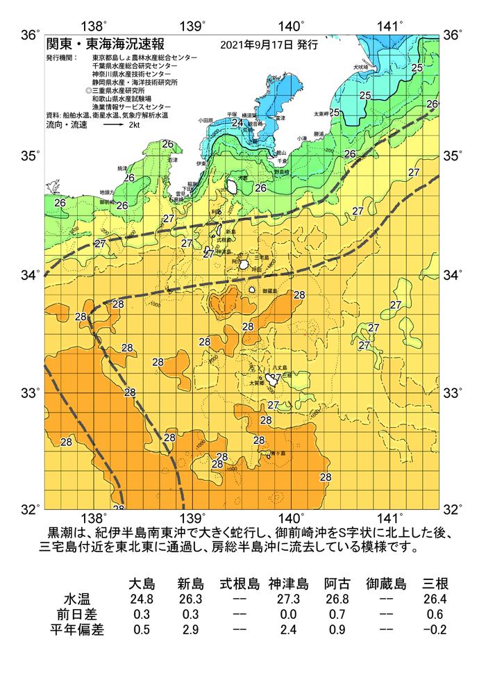 海の天気図2021年9月17日