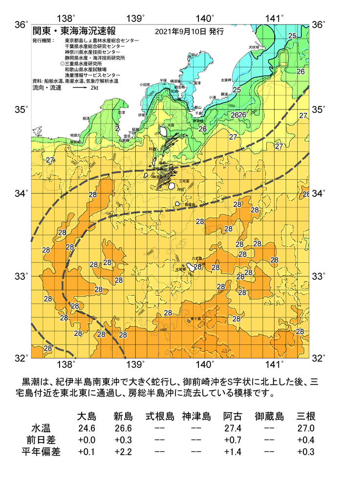 海の天気図2021年9月10日
