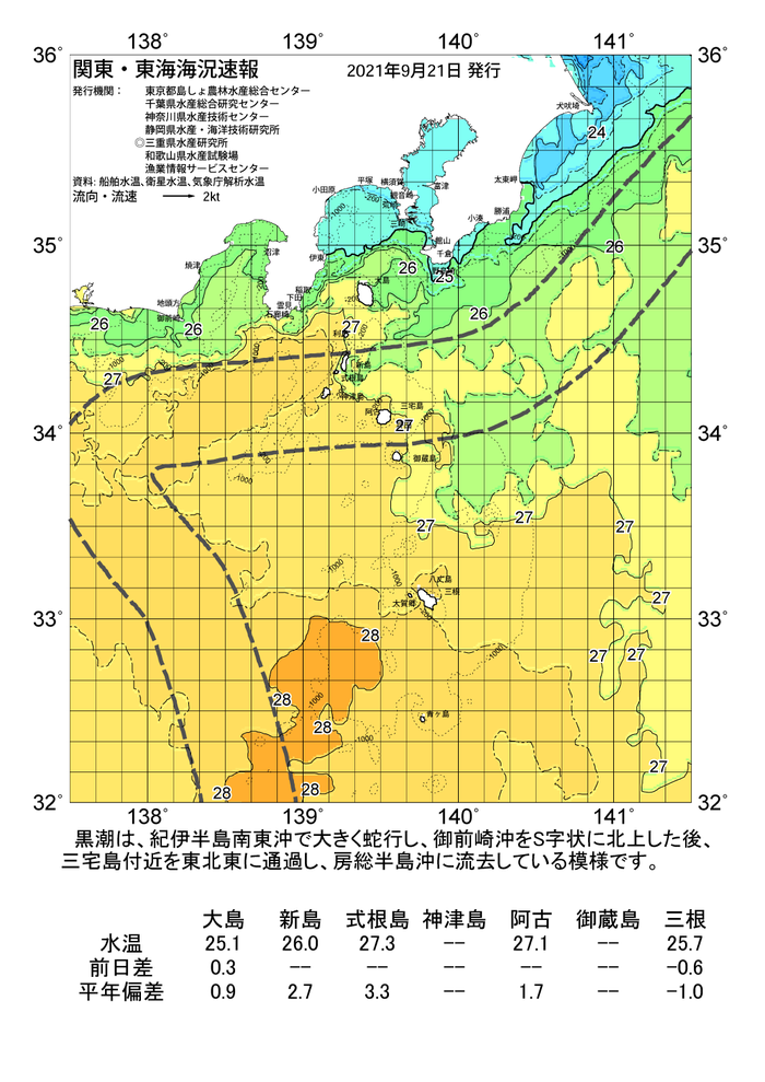 海の天気図2021年9月21日