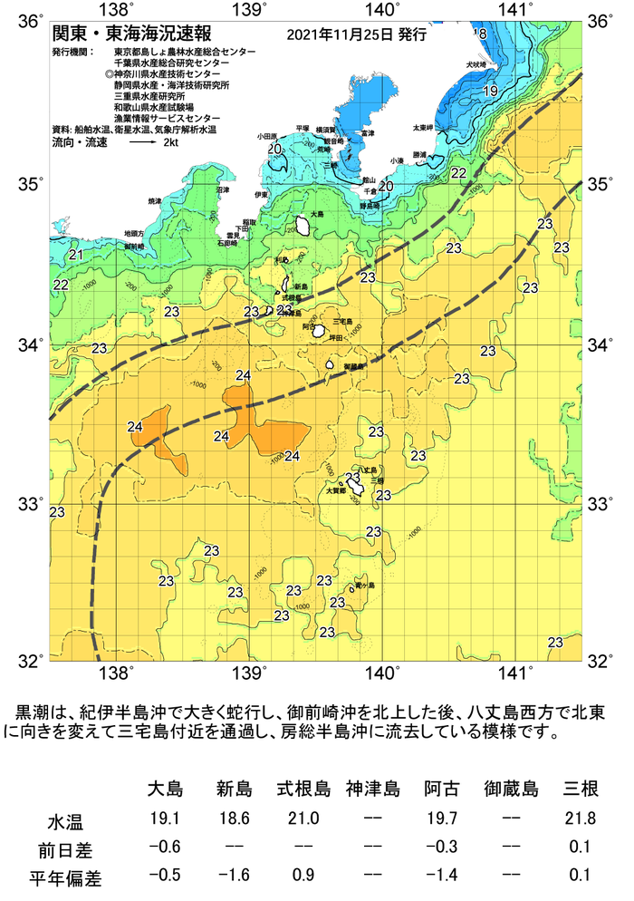 海の天気図2021年11月25日