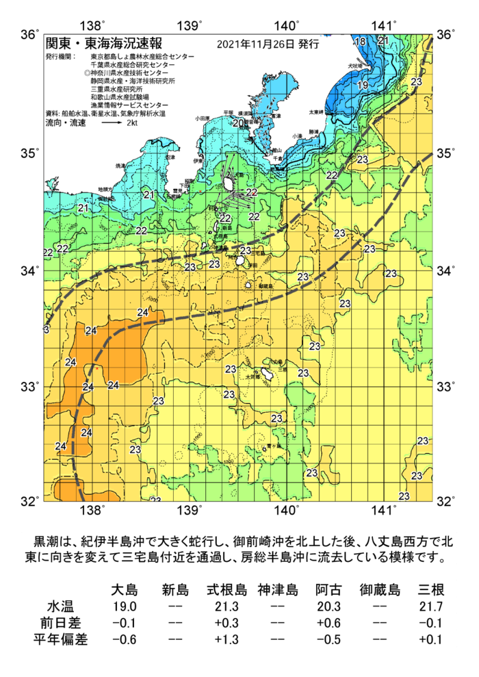 海の天気図2021年11月26日