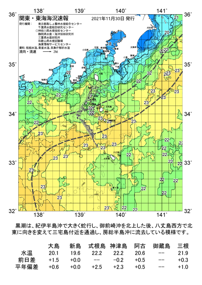 海の天気図2021年11月30日