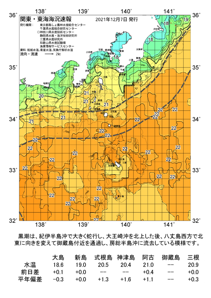 海の天気図2021年12月7日