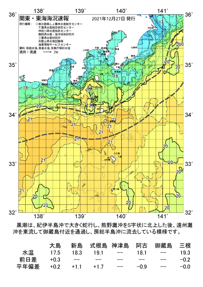 海の天気図2021年12月27日