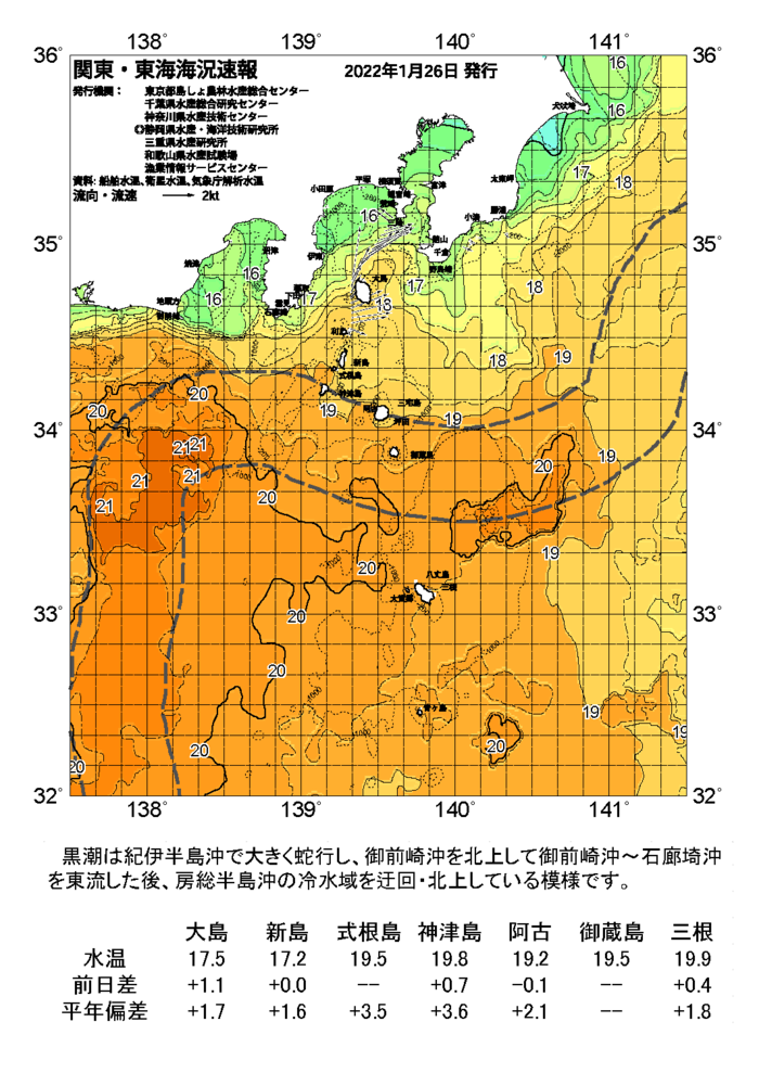 海の天気図2022年1月26日