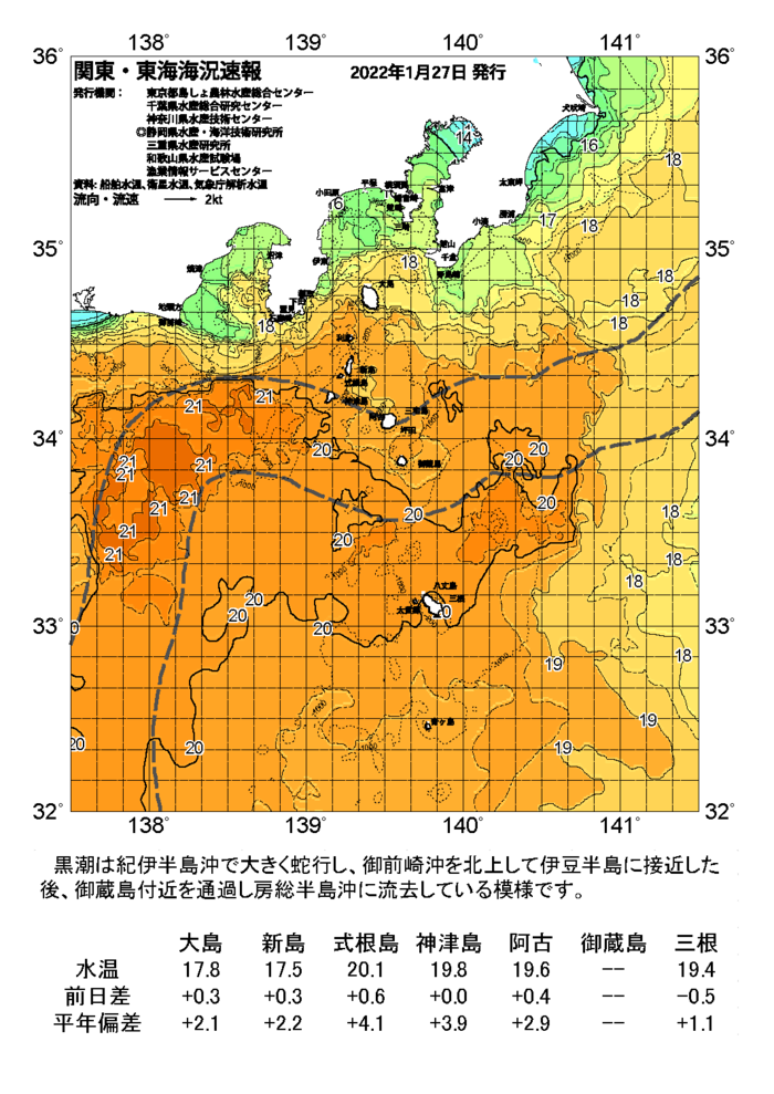 海の天気図2022年1月27日