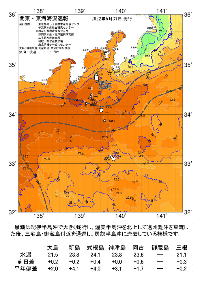 海の天気図2022年5月31日