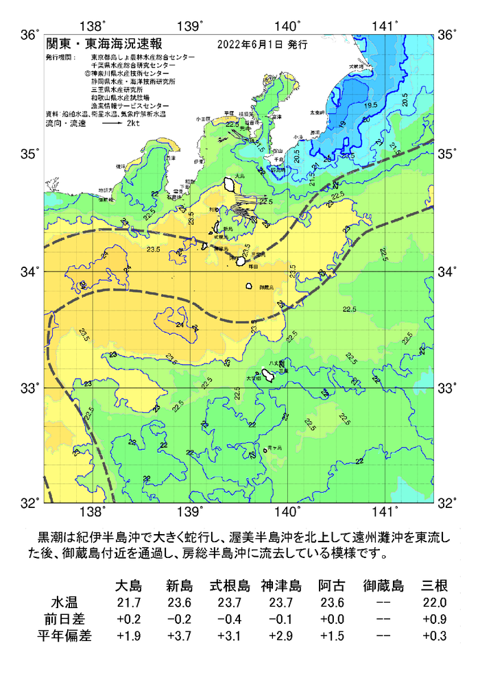 海の天気図2022年6月1日