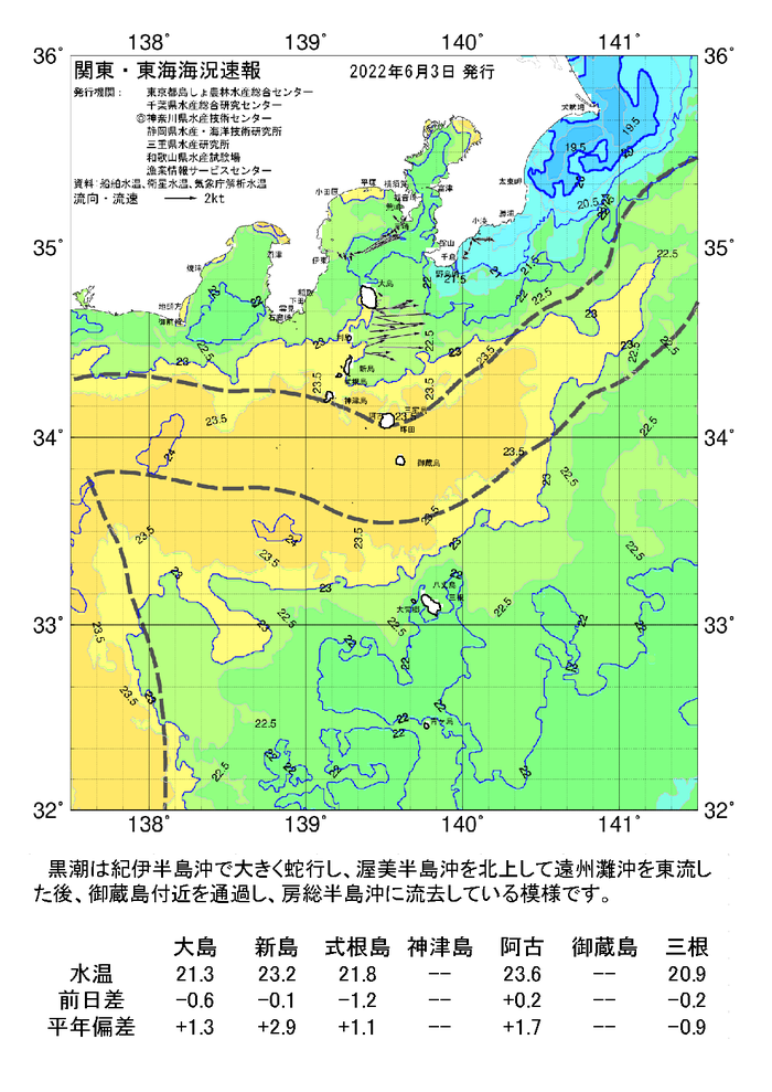 海の天気図2022年6月3日