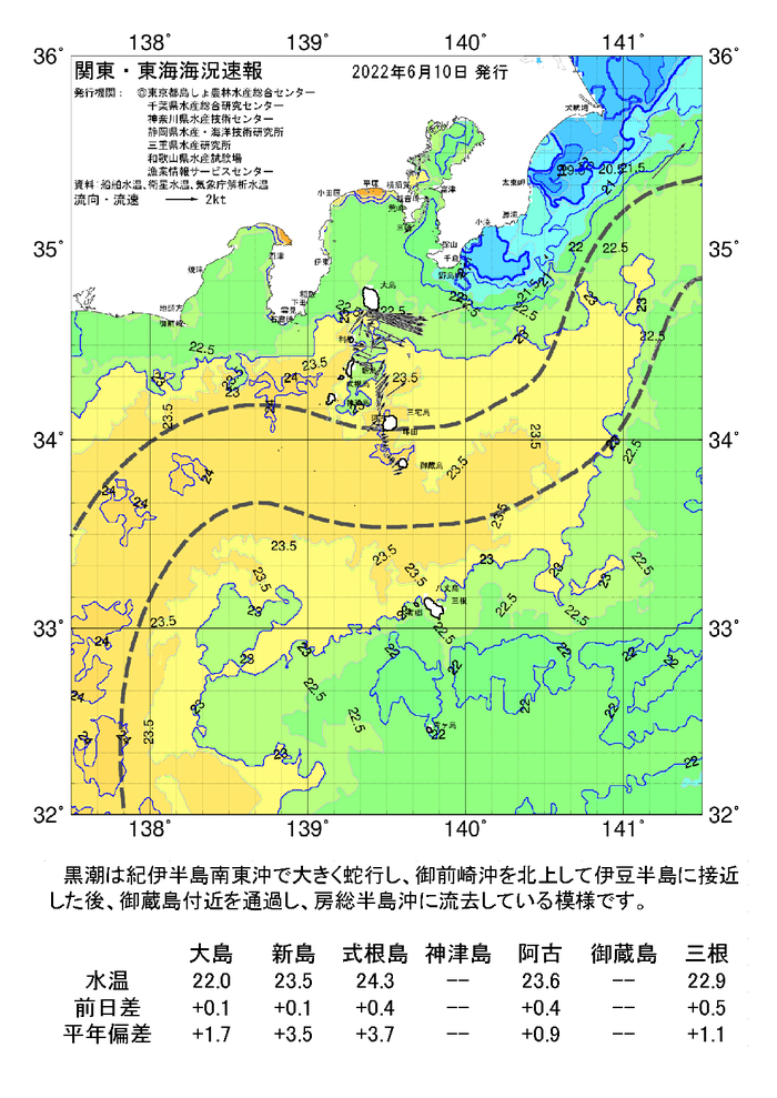 海の天気図2022年6月10日