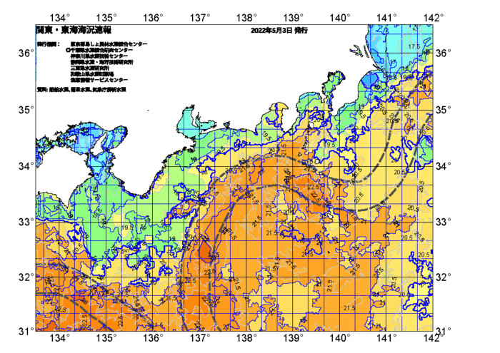 広域版海の天気図2022年5月3日