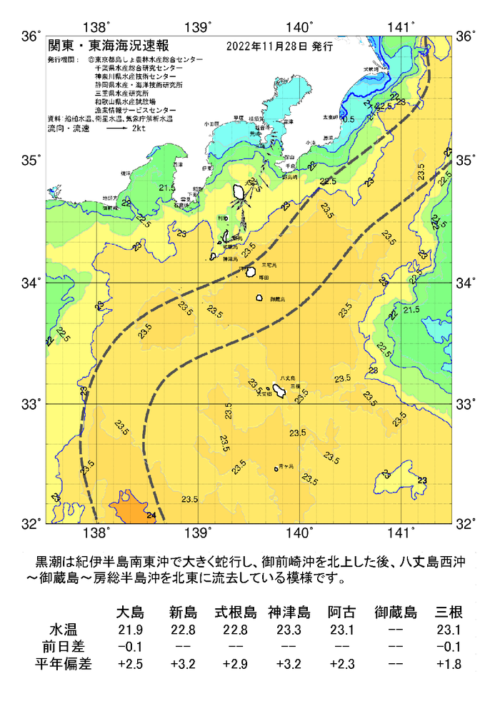 海の天気図2022年11月28日
