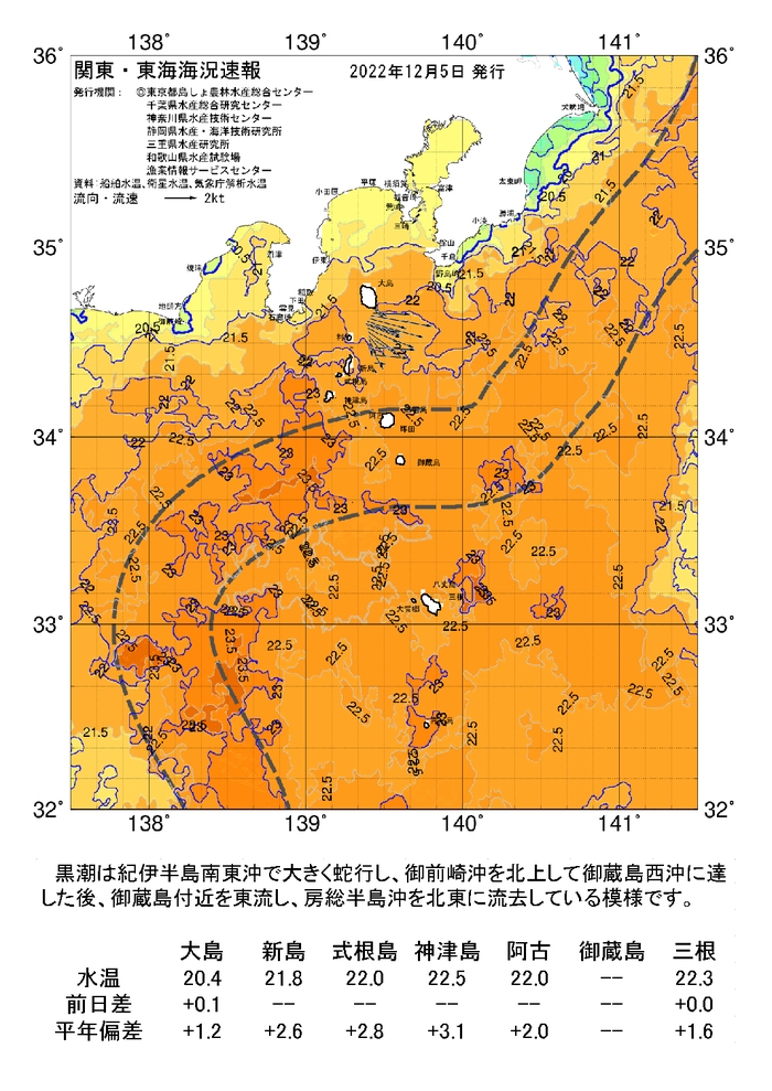 海の天気図2022年12月5日