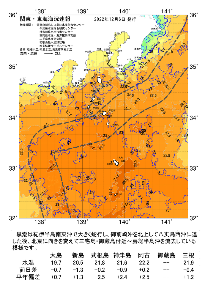 海の天気図2022年12月6日