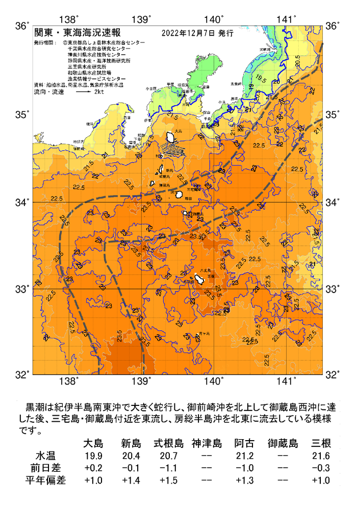 海の天気図2022年12月7日