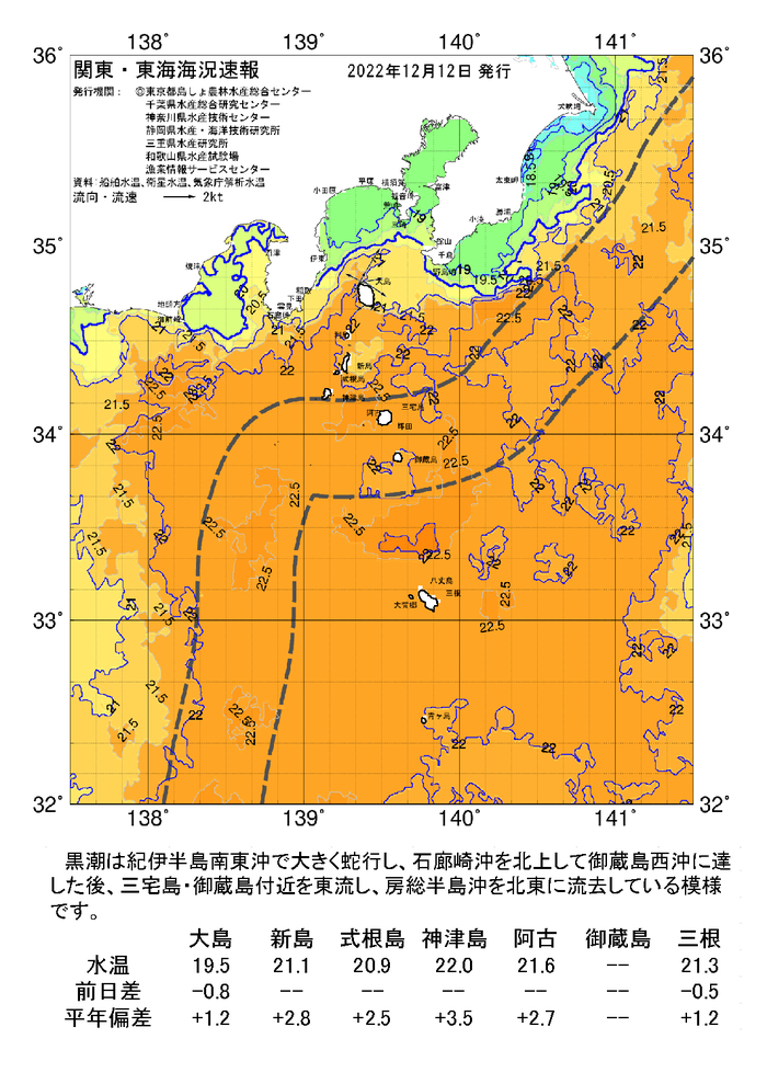 海の天気図2022年12月12日