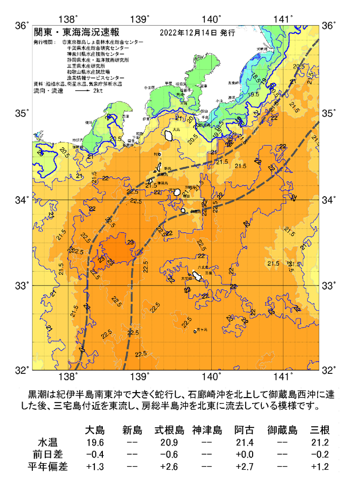 海の天気図2022年12月14日