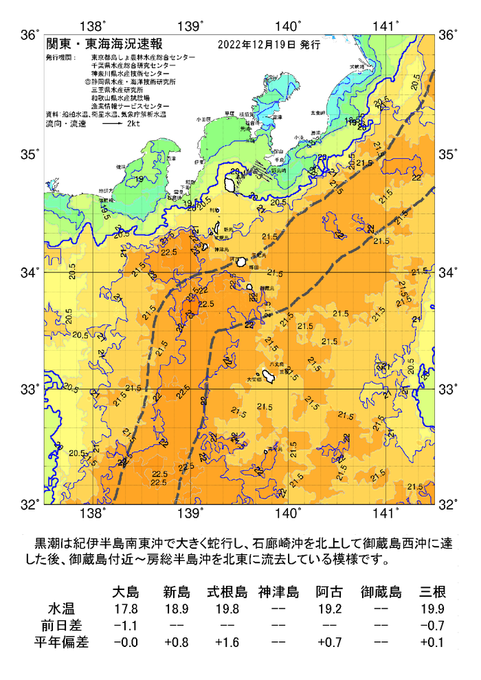 海の天気図2022年12月19日