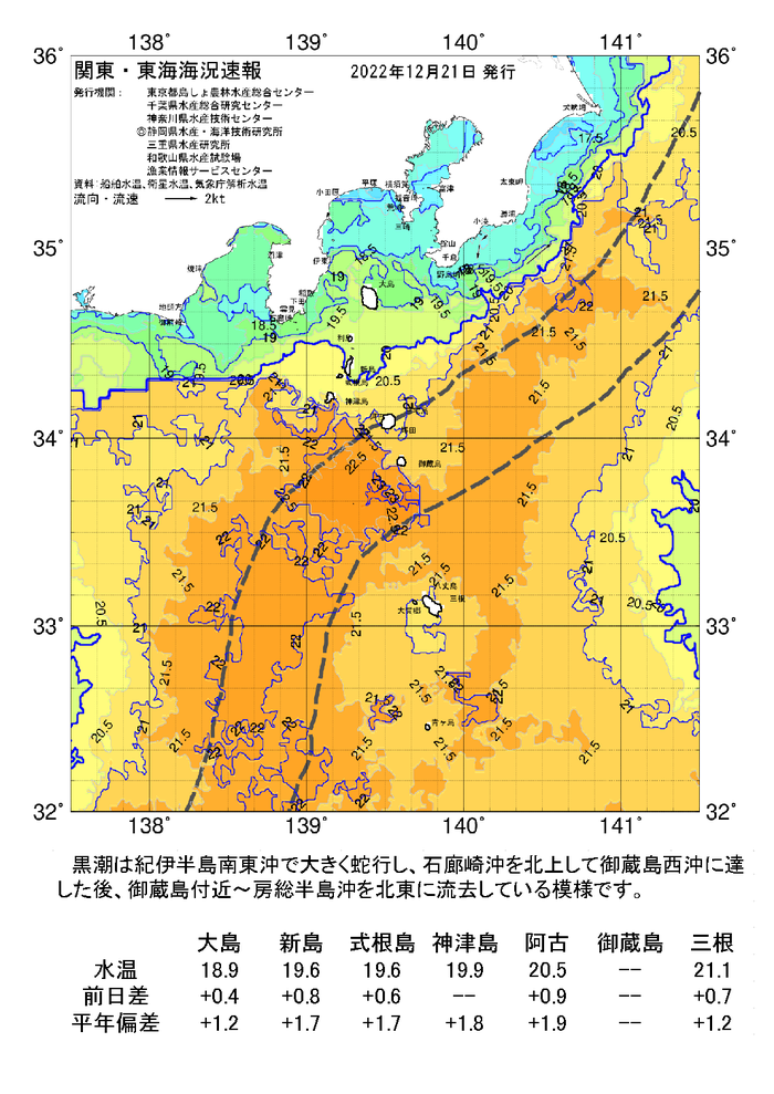 海の天気図2022年12月21日