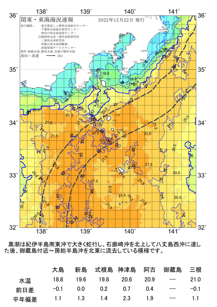 海の天気図2022年12月22日