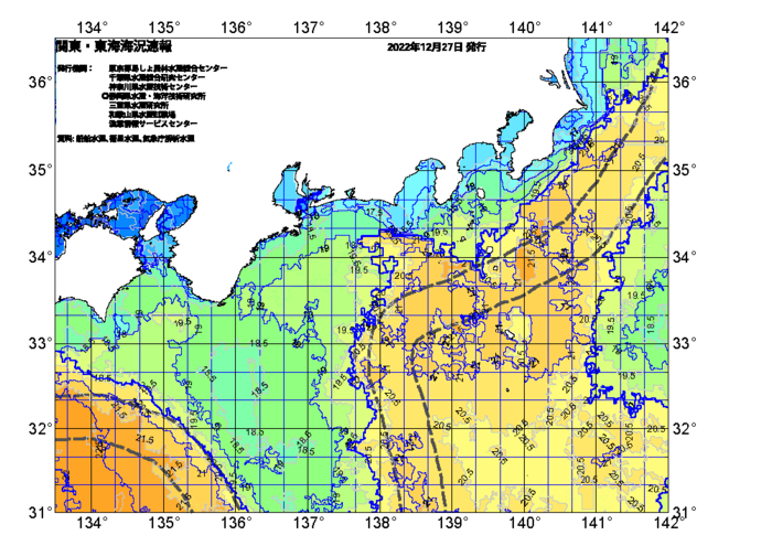 広域版海の天気図2022年12月27日