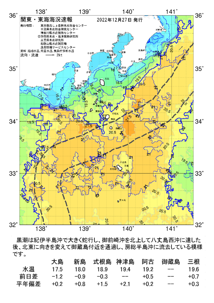 海の天気図2022年12月27日