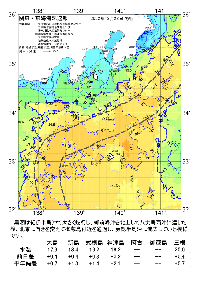 海の天気図2022年12月28日