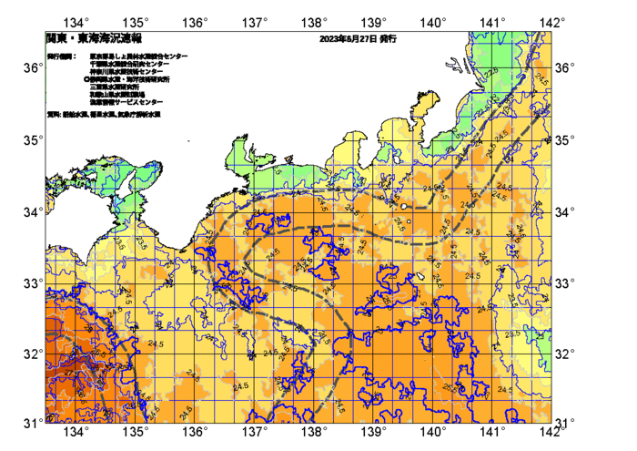 広域版海の天気図2023年6月27日