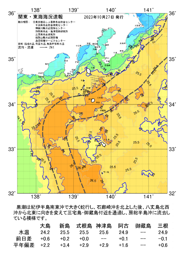 海の天気図2023年10月27日