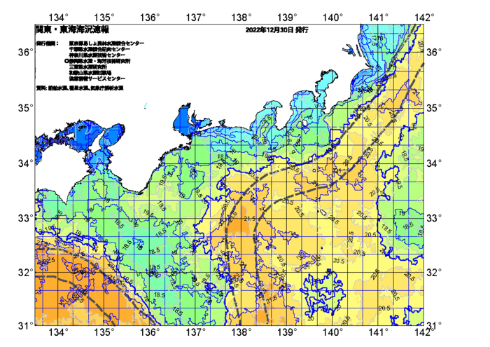 広域版海の天気図2022年12月30日