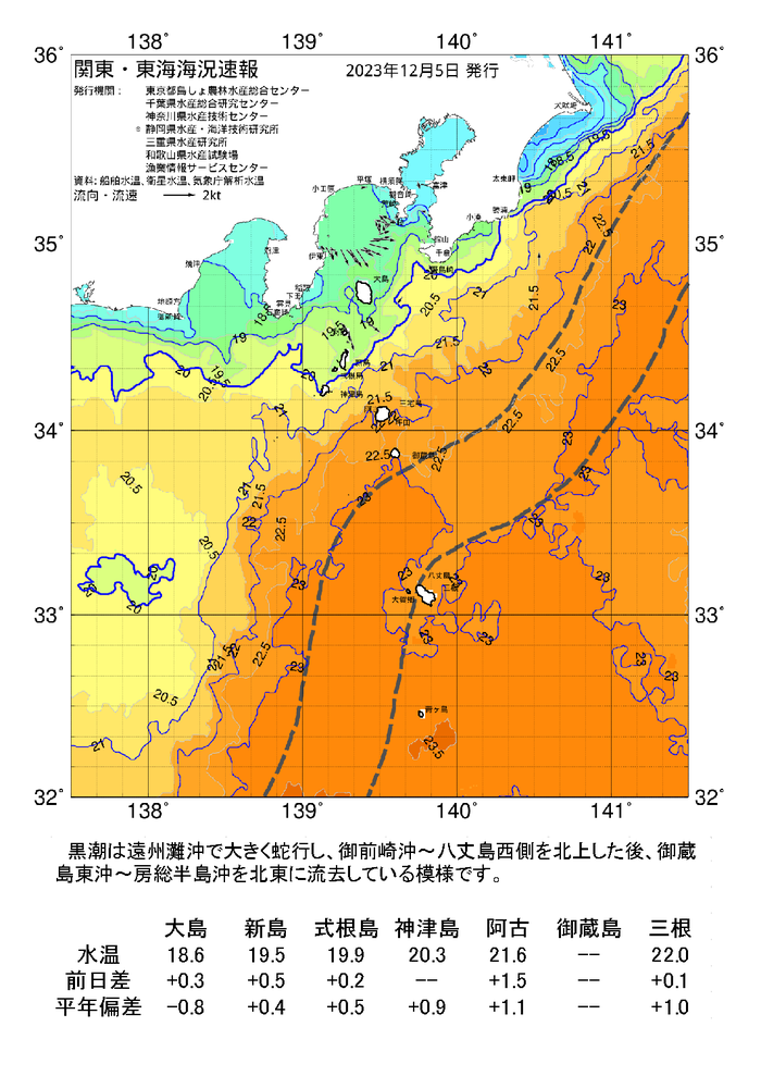海の天気図2023年12月5日