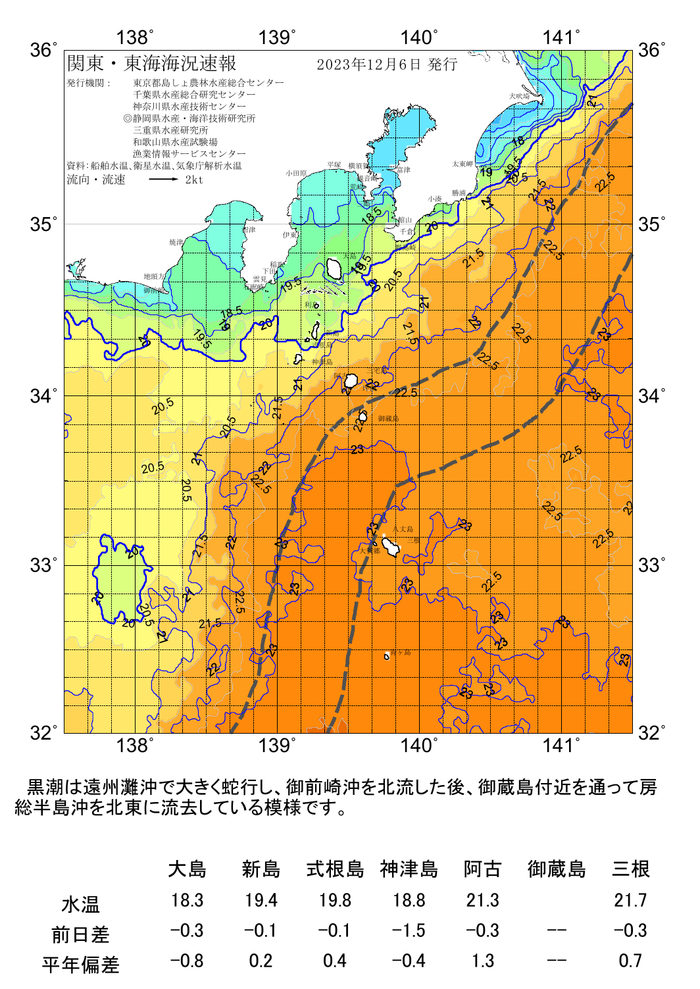 海の天気図2023年12月6日