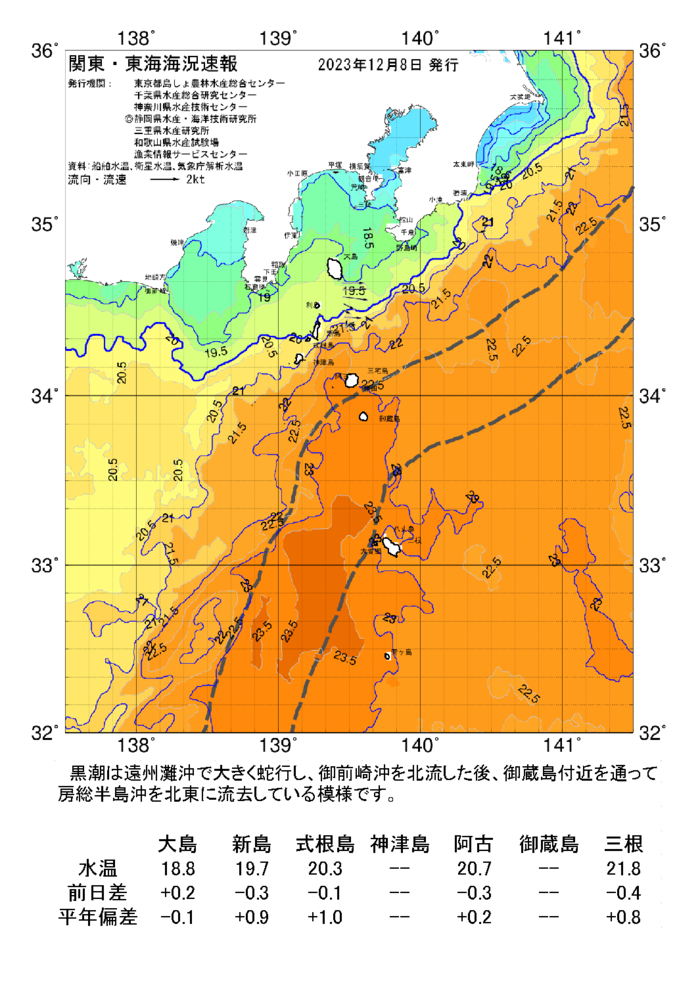 海の天気図2023年12月8日