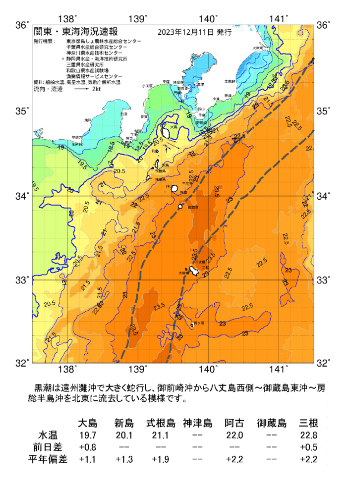 海の天気図2023年12月11日